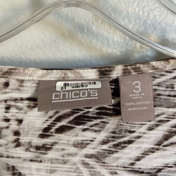 Chico’s Tropical Print Top - Picture 6 of 9